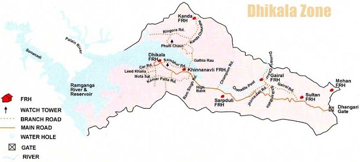 Dhikala_Zone_map